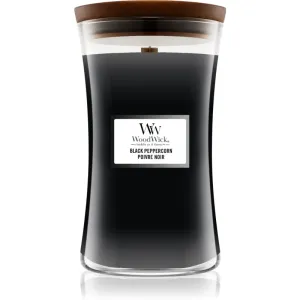 Woodwick Black Peppercorn scented candle with wooden wick 609,5 g