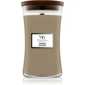 Woodwick Cashmere scented candle with wooden wick 609,5 g