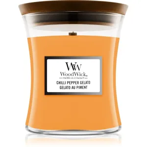 Woodwick Chilli Pepper Gelato scented candle with wooden wick 85 g
