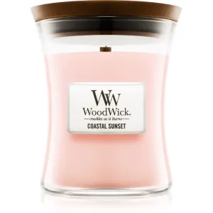 Woodwick Coastal Sunset scented candle with wooden wick 275 g