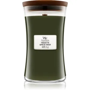 Woodwick Frasier Fir scented candle with wooden wick 609.5 g