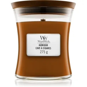 Woodwick Humidor scented candle with wooden wick 275 g