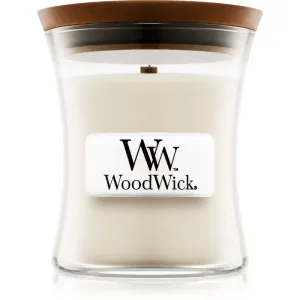 Woodwick Island Coconut scented candle with wooden wick 85 g