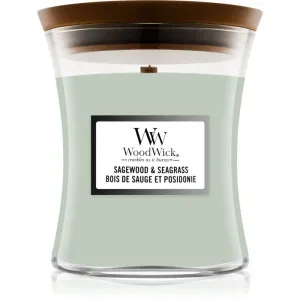 Woodwick Sagewood & Seagrass scented candle 275 g
