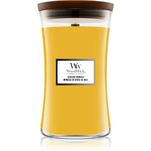 Woodwick Seaside Mimosa scented candle with wooden wick 609,5 g