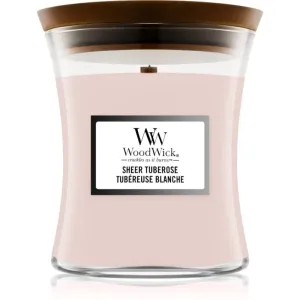 Woodwick Sheer Tuberose scented candle 275 g