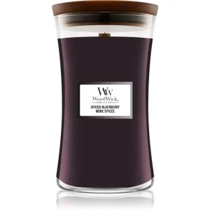 Woodwick Spiced Blackberry scented candle with wooden wick 609,5 g