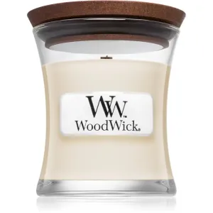 Woodwick White Tea & Jasmine scented candle with wooden wick 85 g