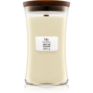 Woodwick White Teak scented candle with wooden wick 609.5 g #991684