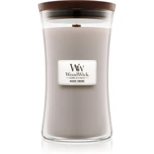 Woodwick Wood Smoke scented candle with wooden wick 609.5 g