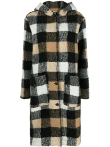 WOOLRICH - Checked Wool Blend Coat #1659659