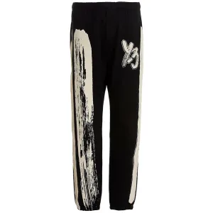 Y-3 Mens Logo French Terry Sweat Pants Black S