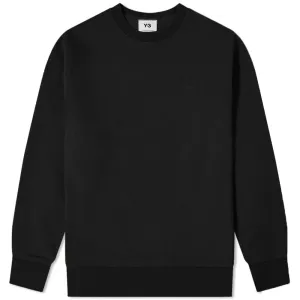 Y-3 Mens Oversized Chest Logo Sweater Black S