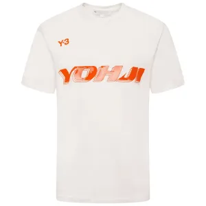 Y-3 Mens Graphic Print T-shirt White XL