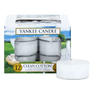 Yankee Candle Clean Cotton tealight candle 12 x 9.8 g