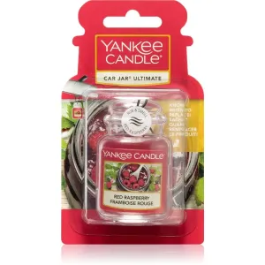 Yankee Candle Red Raspberry car air freshener hanging