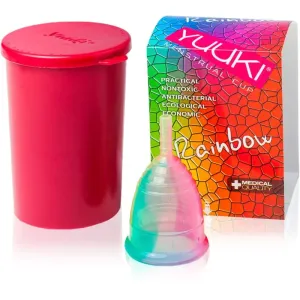 Yuuki Rainbow Line 1 + cup menstrual cup size small (⌀ 41 mm, 14 ml) 1 pc