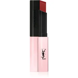 Yves Saint Laurent Rouge Pur Couture The Slim Glow Matte moisturising matt lipstick with shine shade 204 Private Carmine 2 g