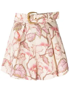 ZIMMERMANN - Floral Print Linen Shorts #1760576