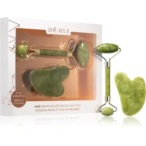 Zoë Ayla Jade Facial Roller And Gua Sha Tool gift set for the face #251798