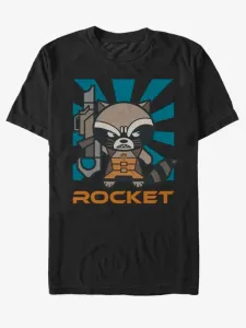 ZOOT.Fan Marvel Rocket Strážci Galaxie T-shirt Black