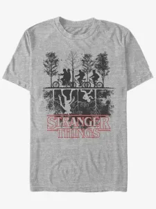 ZOOT.Fan Netflix Vzhůru nohama Stranger Things T-shirt Grey #70296