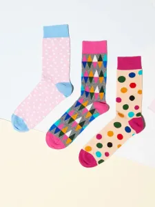 ZOOT.lab Set of 3 pairs of socks Pink