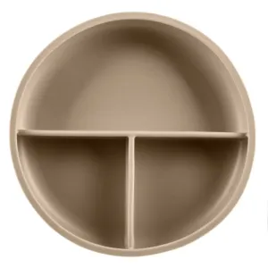 Zopa Silicone Divided Plate divided plate with suction cup Sand Beige 1 pc
