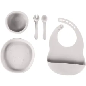 Zopa Silicone Set dinnerware set for children Dove Grey 1 pc