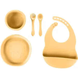 Zopa Silicone Set dinnerware set for children Mustard Yellow 1 pc