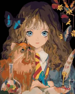Zuty Painting by Numbers Hermiona And Crookshanks