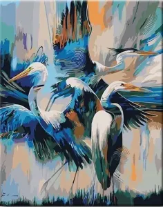 Zuty Painting by Numbers Herons #66971