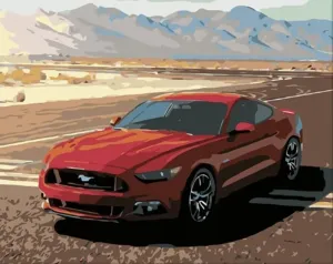 Zuty Painting by Numbers Mustang #66937