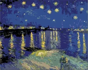 Zuty Painting by Numbers Starry Night Over The Rhone (Van Gogh) #987645